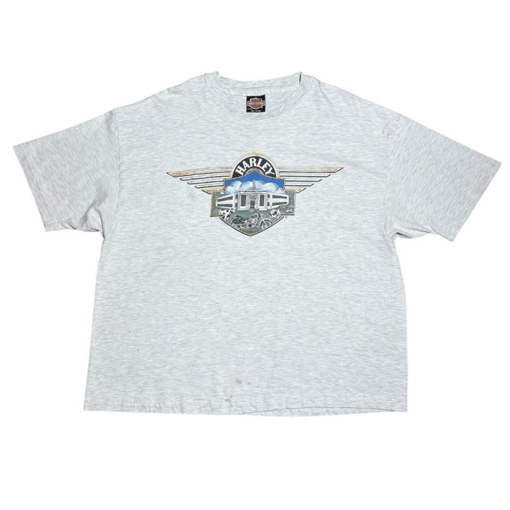 Vintage 90s Harley Davidson York PA Open House Graphic Biker Motorcycle T-shirt